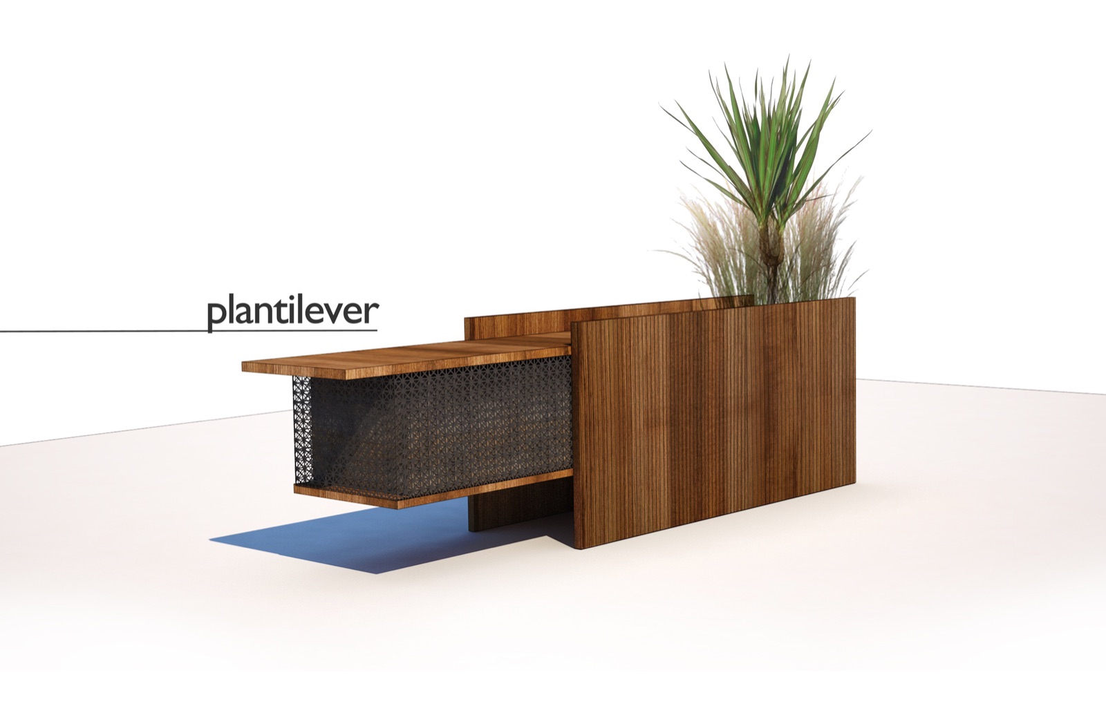 Plantilever planter-bench view 1