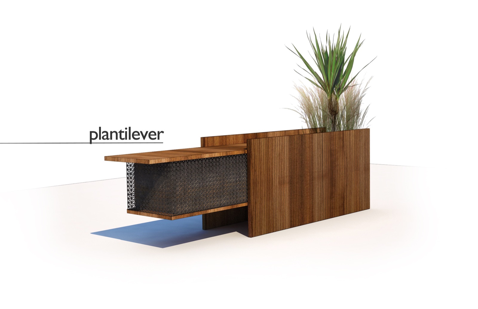 Plantilever planter-bench view 2